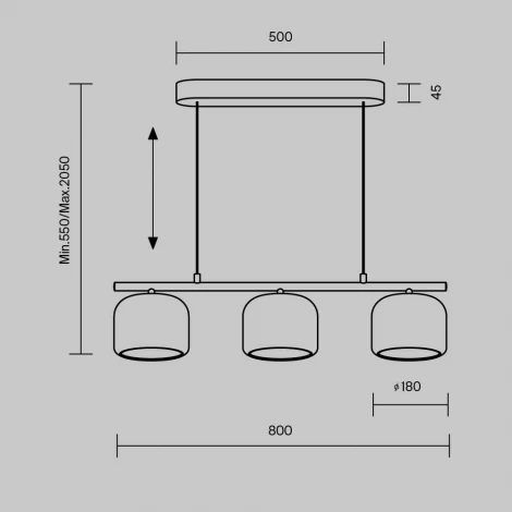 Подвесной светильник LED с выключателем Maytoni Spirito MOD286PL-L12W3K (220V, на проводе)