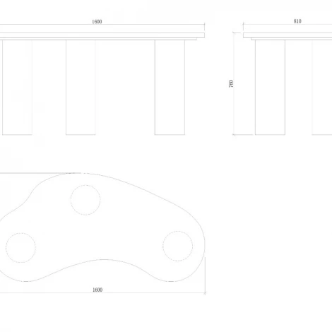 Рабочий стол Nara 160х81 COSMO арт.NH2318