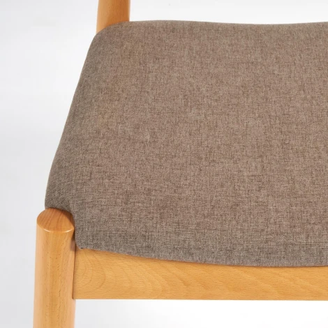 Обеденный стул Tetchair (Бук,Ткань/Коричневый)