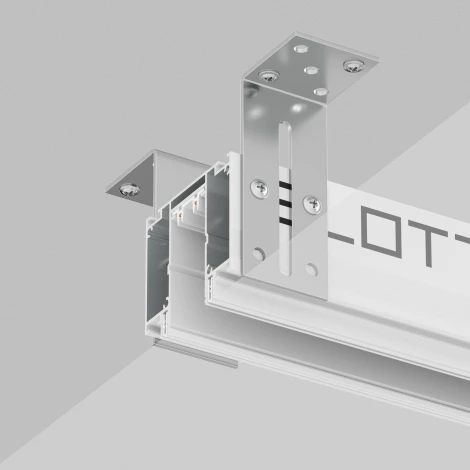 Профиль-трек Denkirs Smart Slott TR2014-WH, для натяжных потолков, 2 м, алюминий, белый (220V)