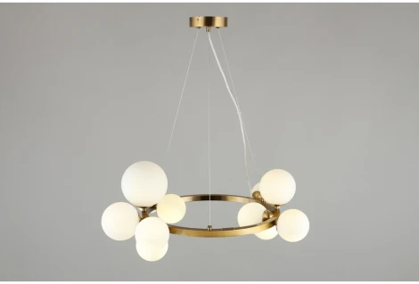 Подвесной светильник Aployt Letizia APL.314.03.11 (220V, на тросе, шарики, кольцо, молекулы)