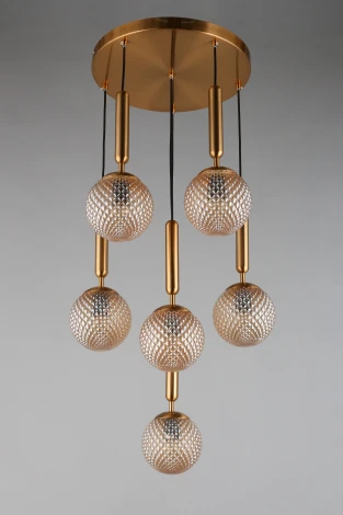 Подвесной светильник Aployt Shantal APL.766.03.06 (220V, на проводе, шарики)