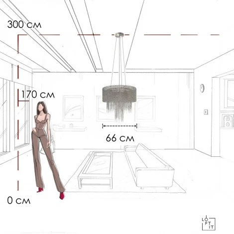 Подвесная люстра Loft It Opera 10406/660 (220V)