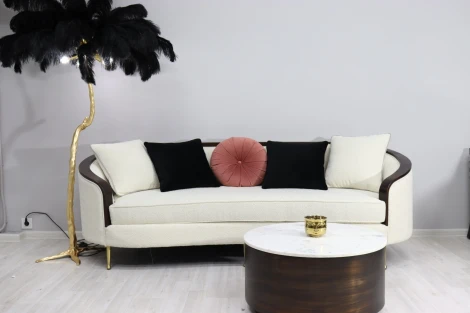 Диван IST-CASA трехместный Люкс NH1884-3, 223х92х78, экрю