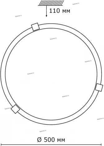Настенно-потолочный светильник Sonex Duna 353 хром