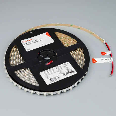Светодиодная лента FLT-B70-8mm 24V Warm2700 (15.5 W/m, IP20, 45deg, 5m) (Arlight, Открытый) 043812