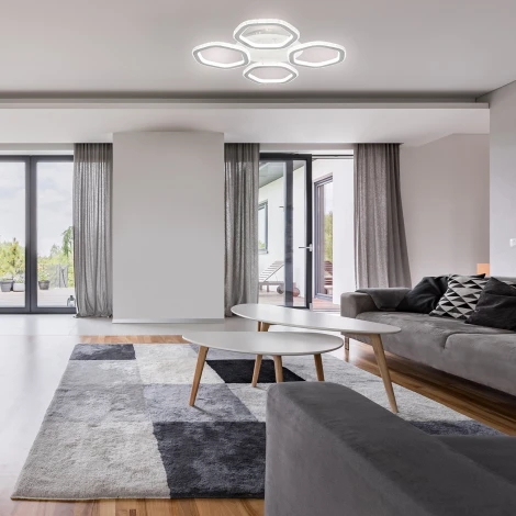 Потолочная люстра Centauri 10263/4 LED*144W White (ночной режим, 220V, пульт управления)