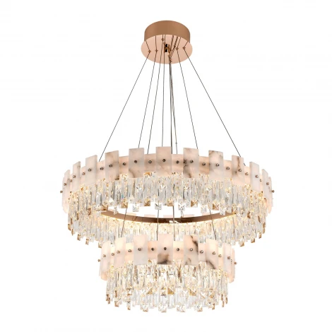 Подвесная люстра светодиодная с регулировкой цветовой температуры Modelux MODELUX ML.6980.800.500P GD