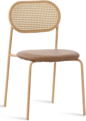 Стул Equilibrium Enigma Hesby Экокожа/Коричневый арт.HSBI_DC2246_brown
