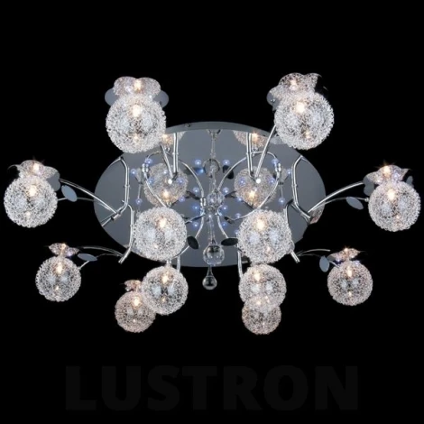 Потолочная люстра Eurosvet 5316 5316/12 хром/синий +красный+фиолетовый
