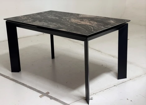 Стол M-City CREMONA 180 KL-176, итальянская керамика/ Черный каркас