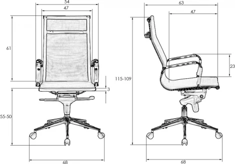 Офисное кресло для персонала DOBRIN CARTER (бежевый (22039))