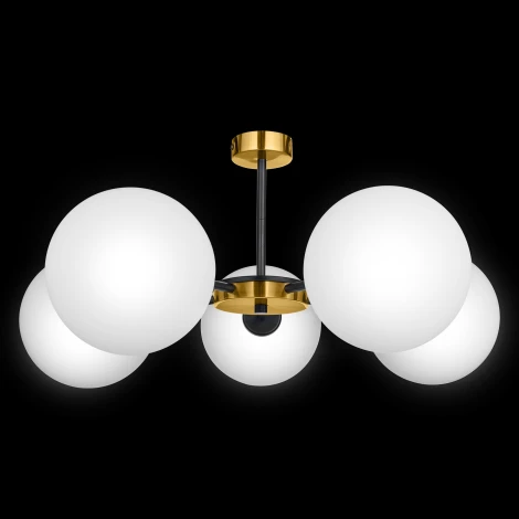 Потолочная люстра на штанге 33 Идеи CHN800S.05.17BL.PA-S32WH (220V, шарики)
