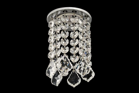 Встраиваемый светильник хрустальный Dio D'Arte Osimo Nickel GU10.5.14.8.122 N