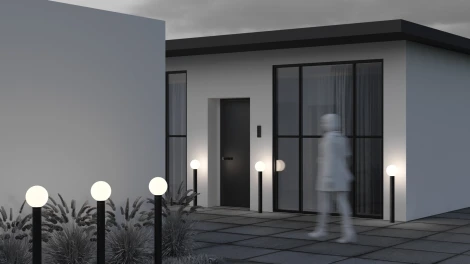 Наземный светильник Maytoni Bold O598FL-01B (220V, шар, IP54)