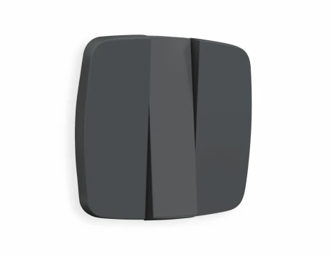 Лицевая панель Ambrella Volt OMEGA (Графит Мягкое касание) для 3-клавишных выключателей QUANT OP9050