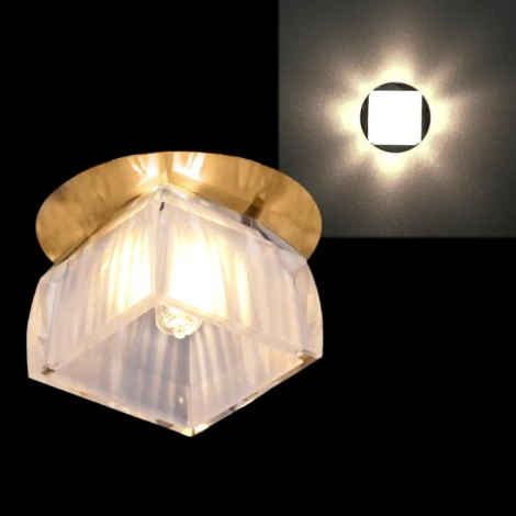 Встраиваемый точечный светильник Sneha 7288/H G9 GD+WT (220V)