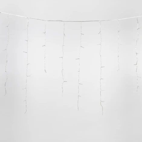 Бахрома светодиодная с эффектом мерцания. 2м. Соединяемая. 100 светодиодов белый свет. ULD-B2007-100/TTK WHITE IP44