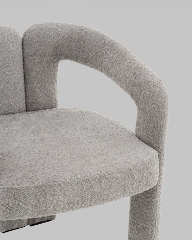 Стул Болинджер букле светло-серый Stool Group арт.УТ000041354