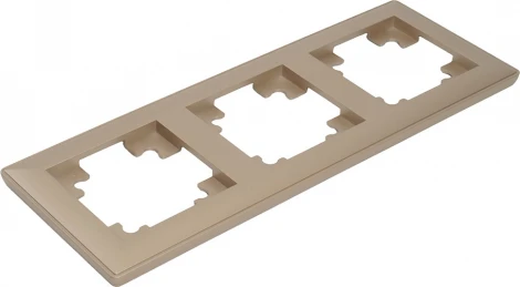 Рамка на 3 поста (шампань) Stekker Катрин 39804