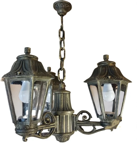 Уличный светильник подвесной Fumagalli Anna E22.120.S30.BXF1R (220V, на цепи, под старину, IP44)