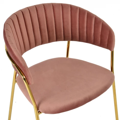 Стул Turin бирюзовый с золотыми ножками