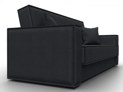 Диван-книжка Куба (ДСП,ЛДСП/Пластик/Замша/Темно-серый) Лига Диванов 127458