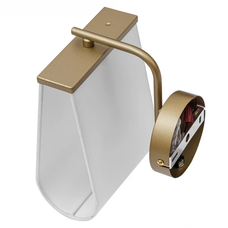 Бра Lumion Sampo 8414/1W золото/белый, металл/текстиль Е14 40W 220V