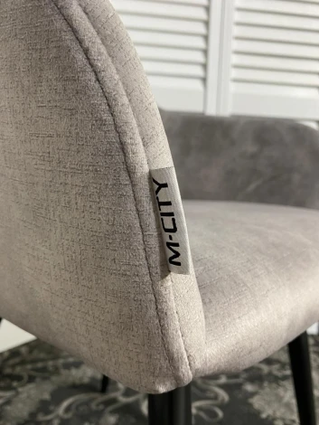 Стул M-City ALLY VBP-203 античный серебристо-серый/черный каркас