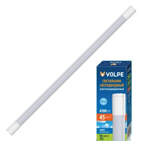 Линейный потолочный светильник светодиодный ULT-Q218 45W/NW IP65 Volpe WHITE (220V)
