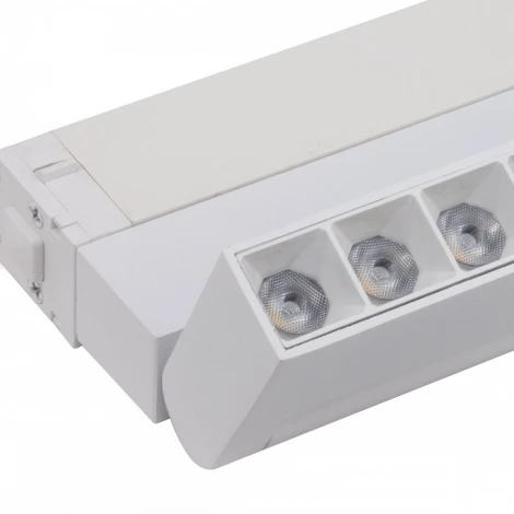 Трековый светильник однофазный светодиодный 220V 9W AM Group PLAIN GLASSES AM591 9W 4000K WH