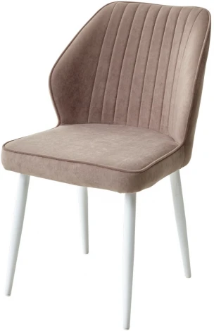 Стул VENA, цвет B5 Капучино, велюр / белый каркас