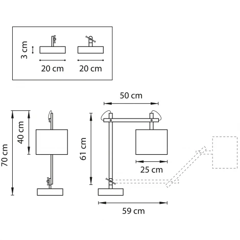Интерьерная настольная лампа Lightstar Meccano 766919