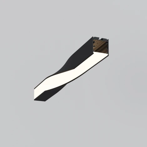 Радиусный профиль 35x35 Twist правый черный Maytoni Радиусный профиль ALM-3535R-B-TR-90°-0.4M