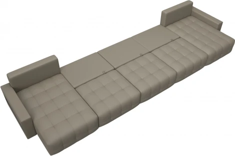 Диван п-образный с полками Лига-053 НПБ МегаЛонг Лига Диванов (Экокожа) арт.129010