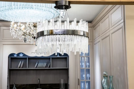 Подвесная люстра Mayfair L43006.35 (LED, 220V, хрусталь K9, на тросе, круглые)