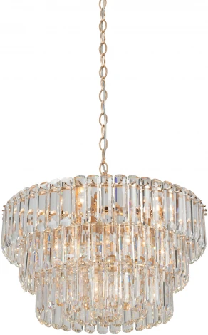 Подвесная люстра Vitaluce V5353-8/11, 11xE14 макс. 40Вт V5353-8/11 (220V, хрусталь, на цепи, круглые)