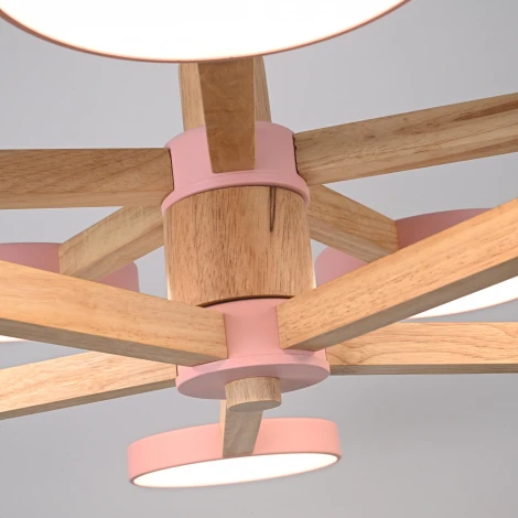 Потолочная люстра на штанге LED TURNA DBL L10 Pink ImperiumLoft Turna-Dbl01 (229082-26, Умный дом, WiFi, голосовое управление)