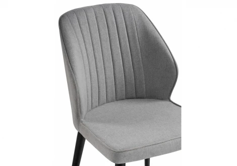 Обеденный стул на металлокаркасе Woodville Kosta gray / black 15219
