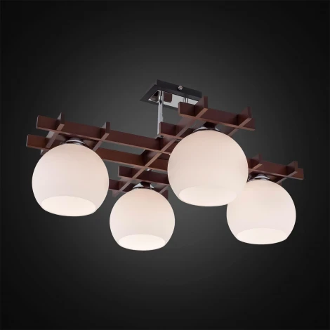 Потолочная люстра Citilux Нарита CL114141 (220V, дуб, венге)