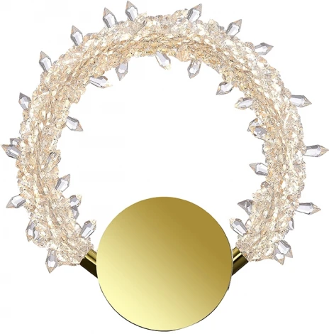 Бра Newport 8280 8280/А gold NEW (LED, 220V, хрусталь, кольцо)