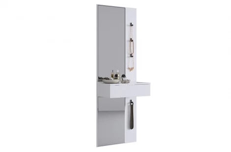 Зеркало Мерси Mebelson (ЛДСП,Зеркало,Пластик,Дерево/Светлое дерево) арт.177192,2552