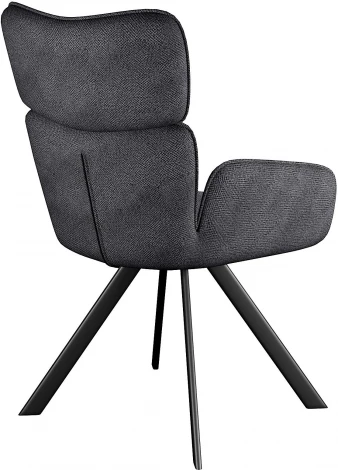 Стул DikLine 501 поворотный SB5 серый, ножки черные арт.00-00076321