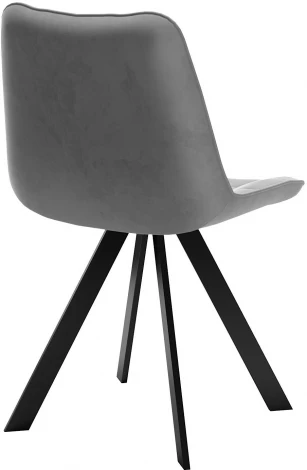 Стул DikLine 229 поворотный, B22 GREY, ножки черные