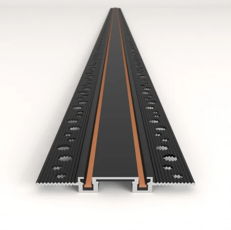 Шинопровод магнитный встраиваемый Elektrostandard Flat Magnetic (2м) чёрный 85130/00 (48V)