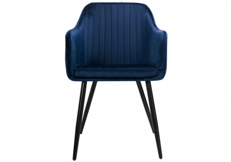 Обеденный стул на металлокаркасе Woodville Slam dark blue 11895