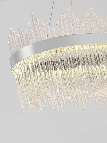 Подвесная люстра светодиодная Natali Kovaltseva Tempio INNOVATION STYLE 83183 (регулировка яркости, 220V, пульт управления, управление смартфоном, на тросе)