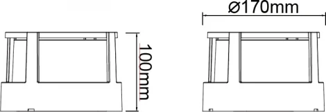 Настенный уличный светильник Mantra Creek 8858 (LED, 220V, круглые, IP65)