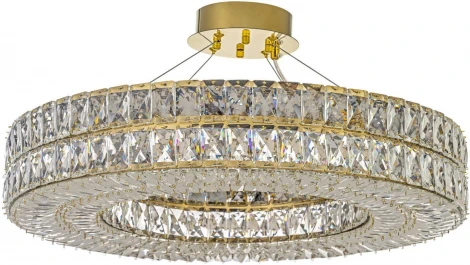 Подвесная люстра Arti Lampadari Sora Sora E 1.5.60.100 G (220V, хрусталь, на тросе, кольцо)