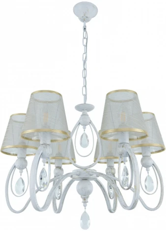 Подвесная люстра Arte Milano AM347203 347203/6 WT+G (220V, подвески, на цепи)